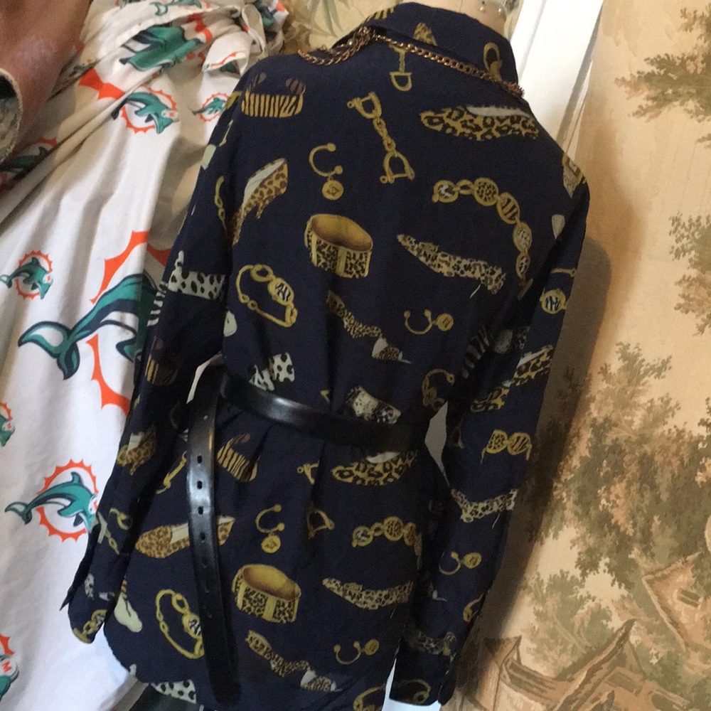 Vintage Beautiful Exit Shops Silk Blouse - image 5